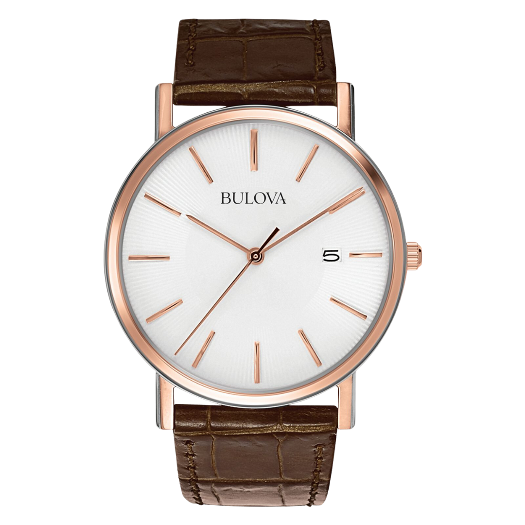 Bulova gold best sale and black watch