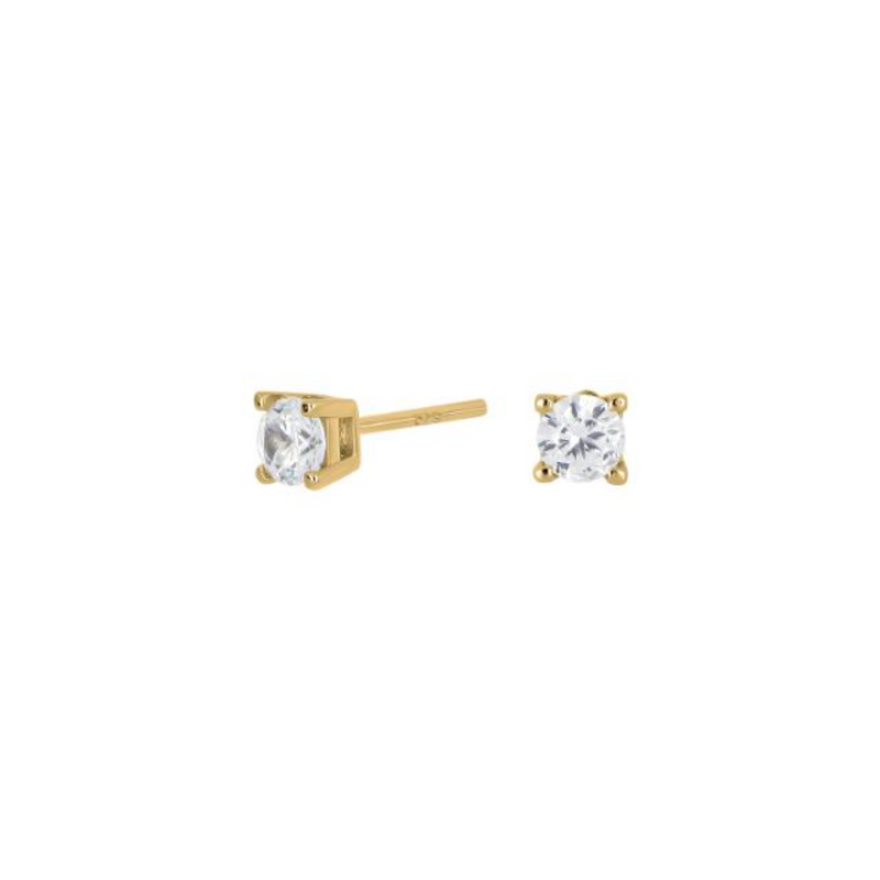 Joanli Nor gold-plated 4mm Hege Earrings