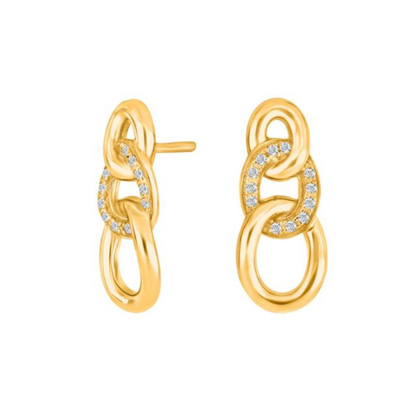 Joanli Nor gold-plated Kit earrings 18mm