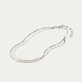 Jenny Bird Surfside Anklet in Rhodium