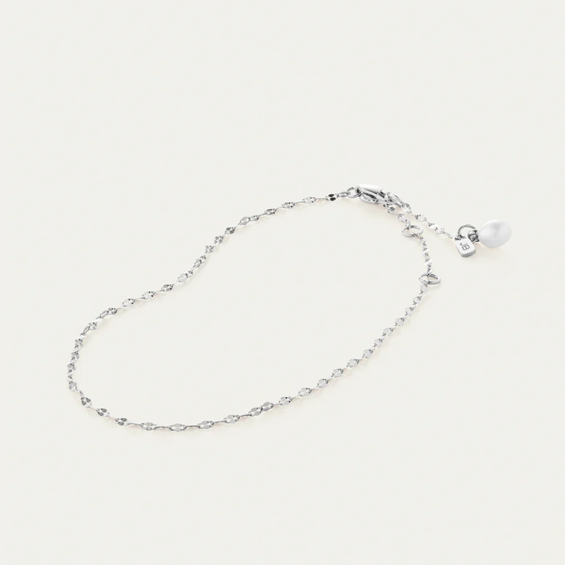 Jenny Bird Capri Anklet in high polish Silver