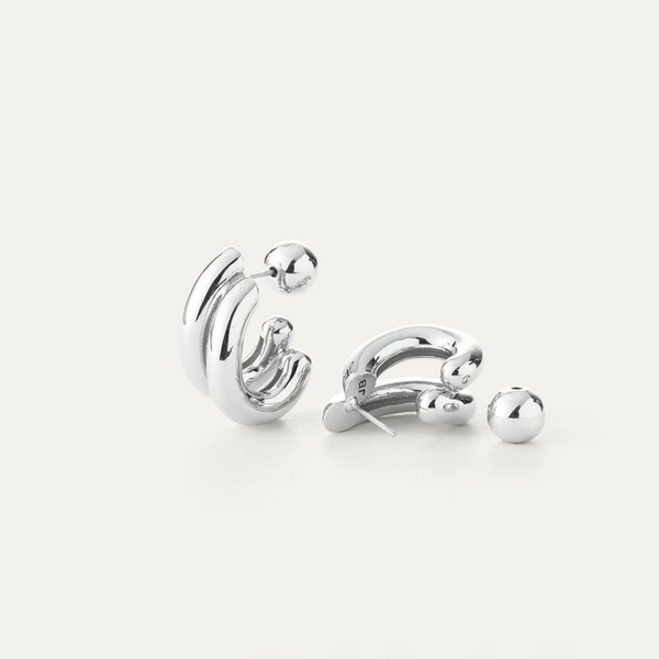 Jenny Bird Florence Earrings in High Polish Silver