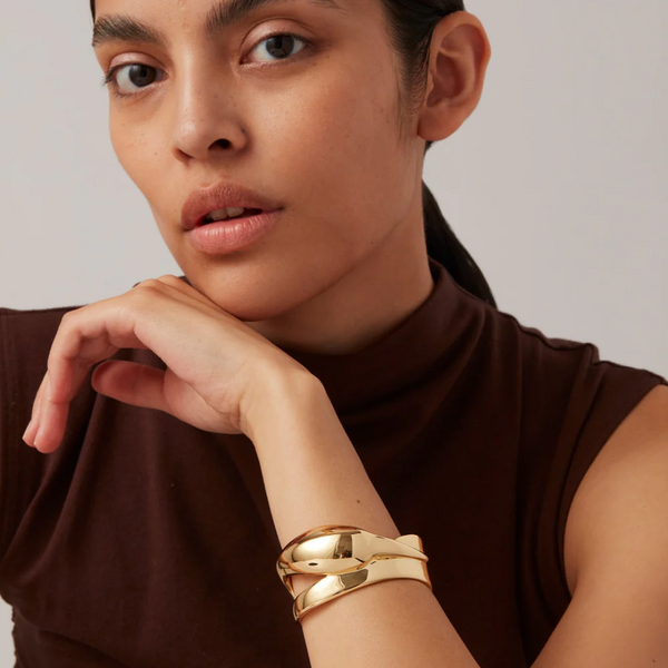 Jenny Bird Colette Cuff in High polish Gold