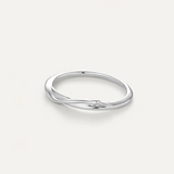 Jenny Bird Colette Bangle in High polish Silver