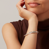 Jenny Bird Colette Bangle in High polish Silver