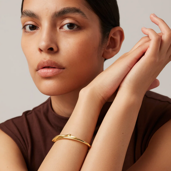 Jenny Bird Colette Bangle in High polish Gold