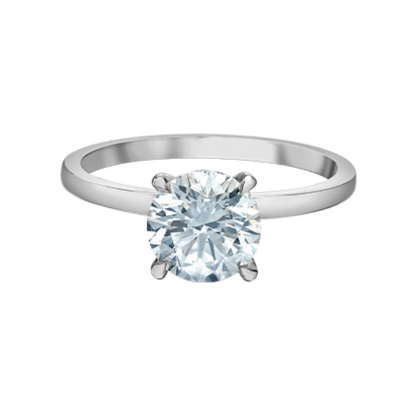 14K WG 1.54CT RB LAB GROWN DIAMOND SOLITAIRE VVS2 F LG662411484