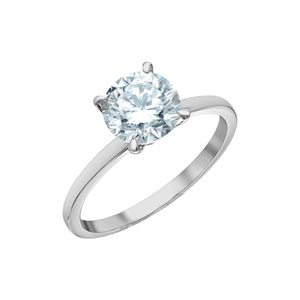 14K WG 1.54CT RB LAB GROWN DIAMOND SOLITAIRE VVS2 F LG662411484