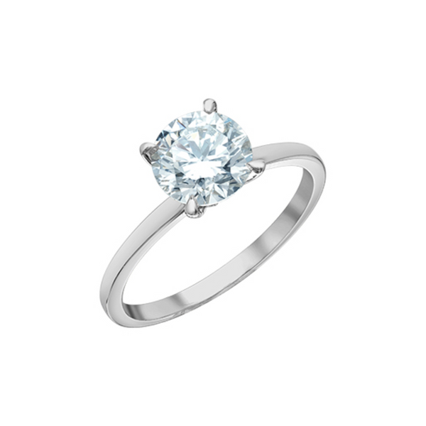 14K WG 1.02CT RB LAB GROWN DIAMOND SOLITAIRE