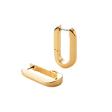 Jenny Bird U-Link Earrings in High Polish Gold