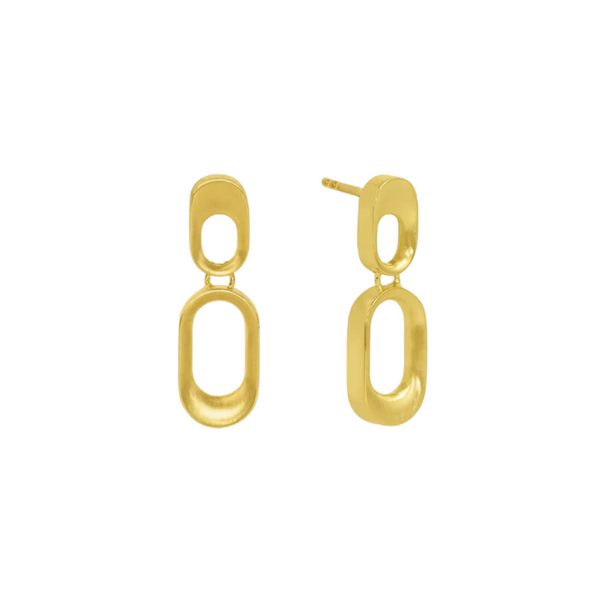 Dean Davidson Yellow Gold Plated Bleecker Mini Drop Earrings