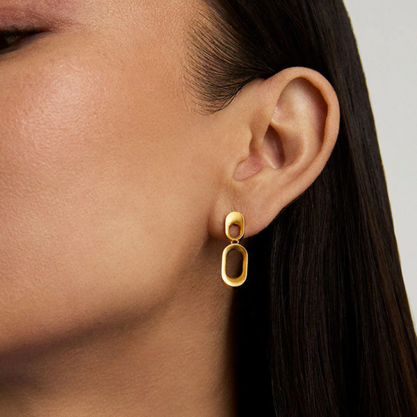 Dean Davidson Yellow Gold Plated Bleecker Mini Drop Earrings