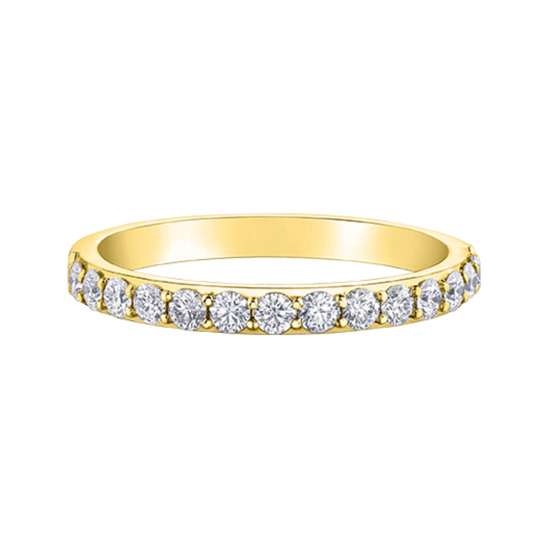 18K Yellow Gold .26ctw Round Brilliant Canadian Diamond Band