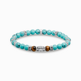 Thomas Sabo Turquoise and Tiger Eye Beaded Bracelet