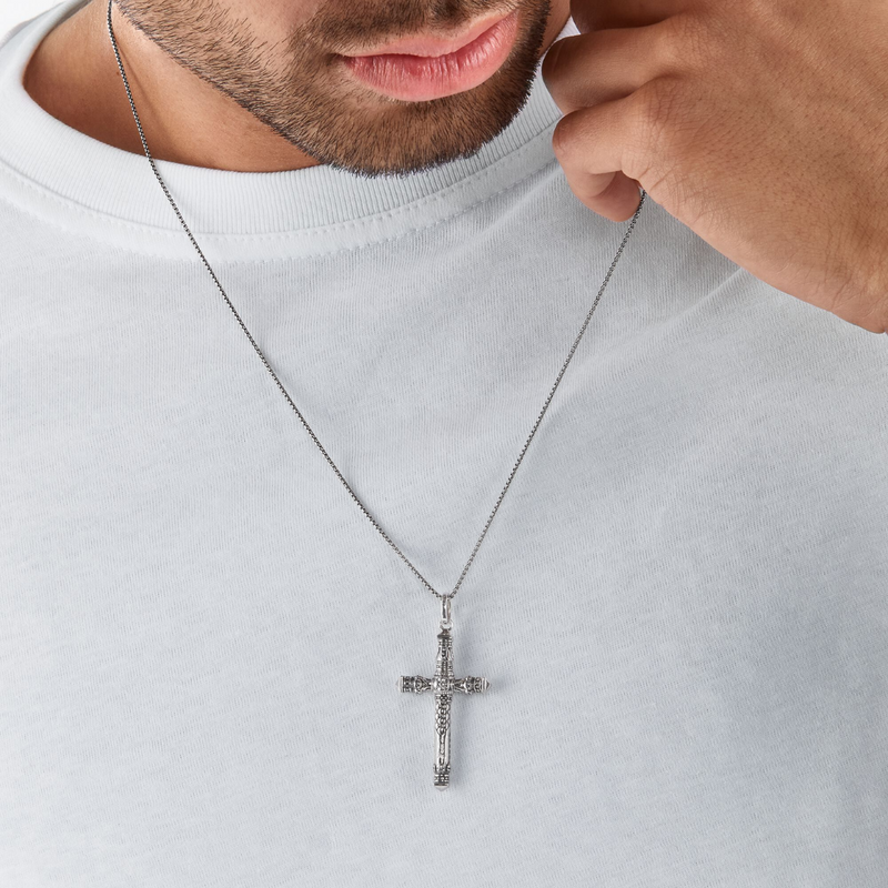 Thomas Sabo Blackened Sterling Silver Cross Pendant