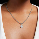 Dean Davidson Silver Tone White Topaz Knockout Pendant