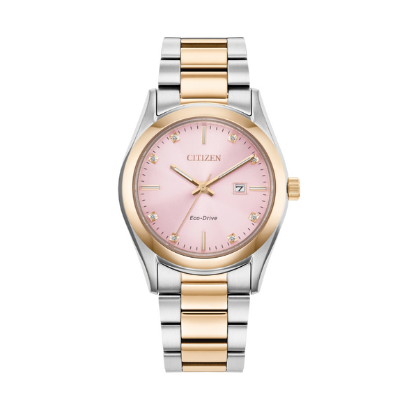 Citizen Ladies Eco-Drive WR100 Watch with Pink Dial