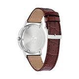 Citizen Corso Eco-Drive WR100 Watch with Brown Leather Strap and Blue Dial