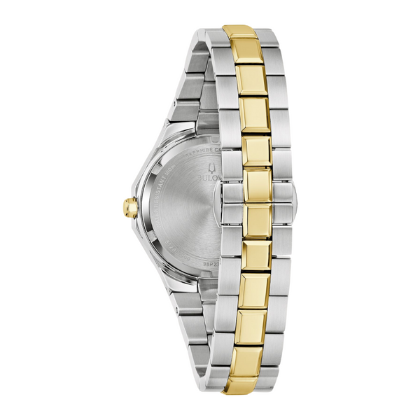 Bulova Prestige Two-Tone Diamond Watch with Mother of Pearl Dial