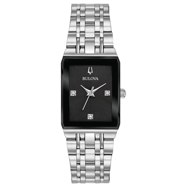 Bulova Quadra Black Diamond Watch