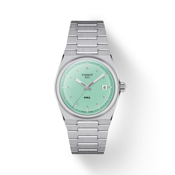 Tissot PRX Stainless steel Watch with Light Green Dial