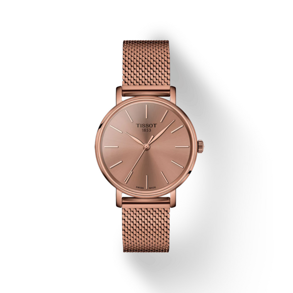 Rose gold dial women's watch sale