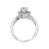 18K Palladium .95ctw Canadian Diamond Engagement Ring