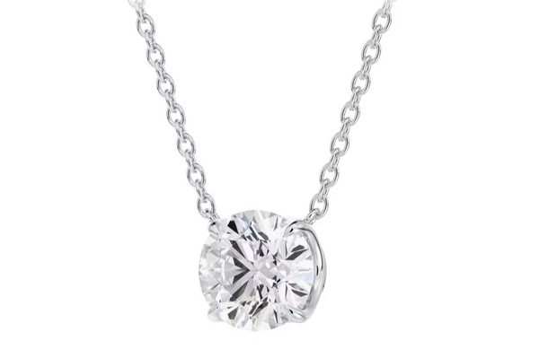 Forevermark 14K White Gold .15ct Round Brilliant Diamond Necklace