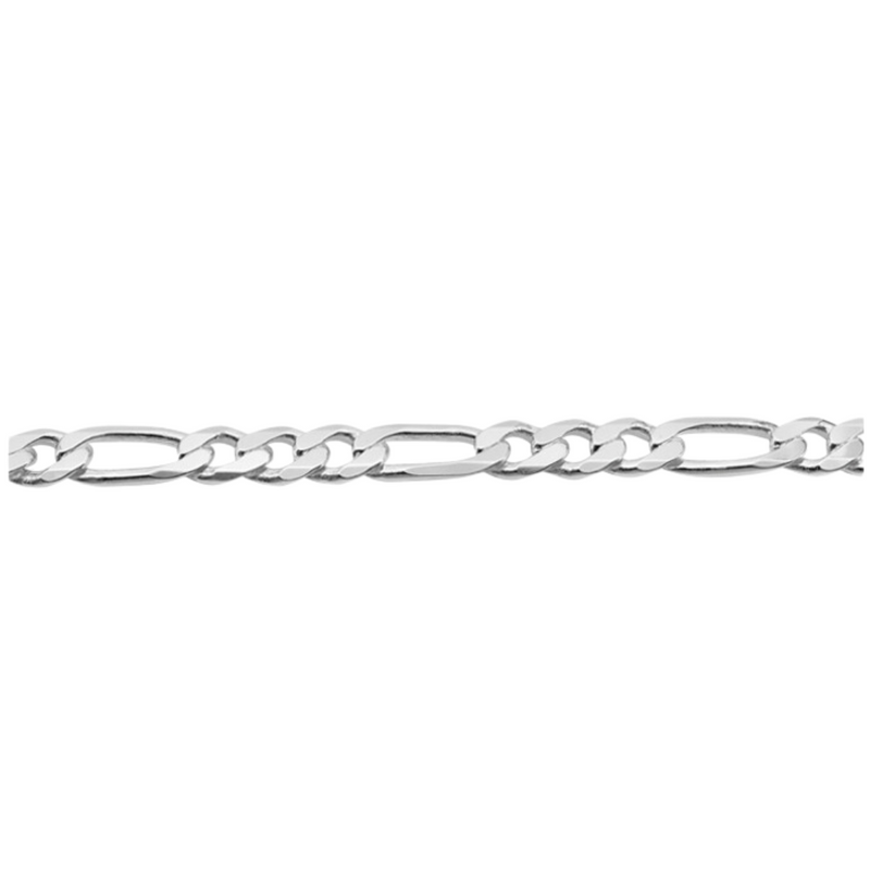 Sterling Silver 8inch Figaro Bracelet