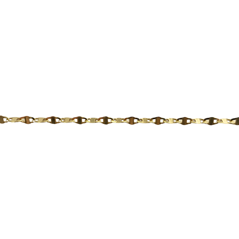 10K Yellow Gold 10" Gucci Link Anklet