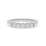 14K White Gold .50ctw Diamond Band