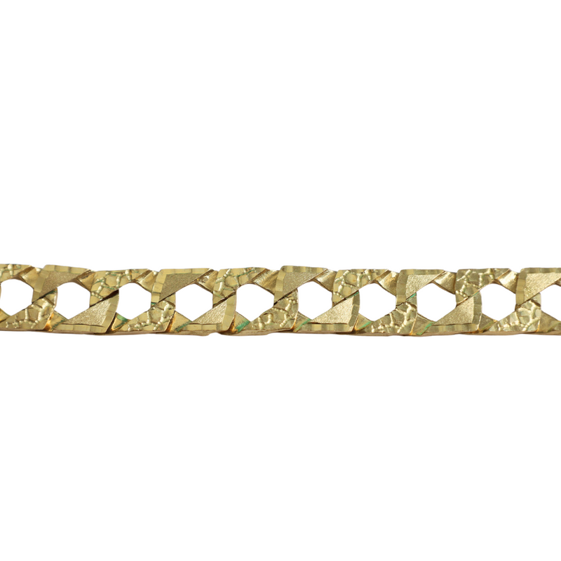 10K Yellow Gold 24" Diamond Cut Fancy Chain