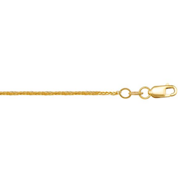 10K Yellow Gold 18" Wheat Chain