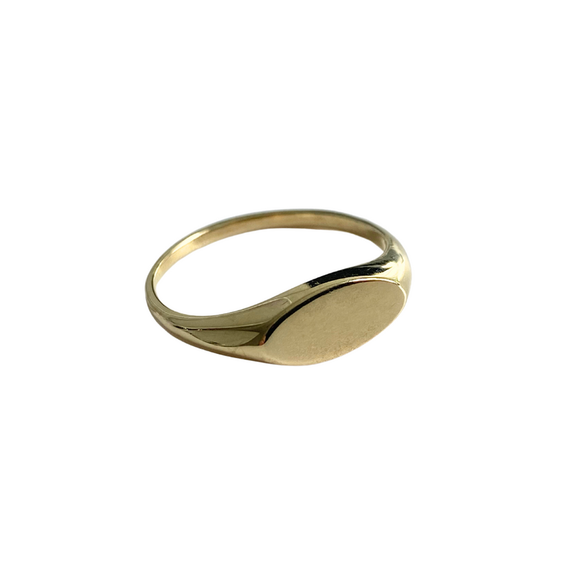 10K Yellow Gold Signet Ring