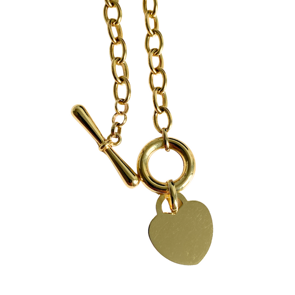 10K Yellow Gold 17" Tiffany Style Necklace