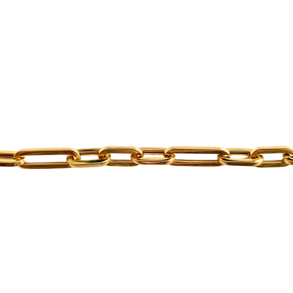10K Yellow Gold 20" Paperclip Necklace