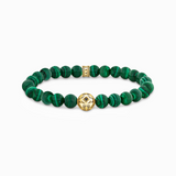 Thomas Sabo Green Malachite Bead Bracelet