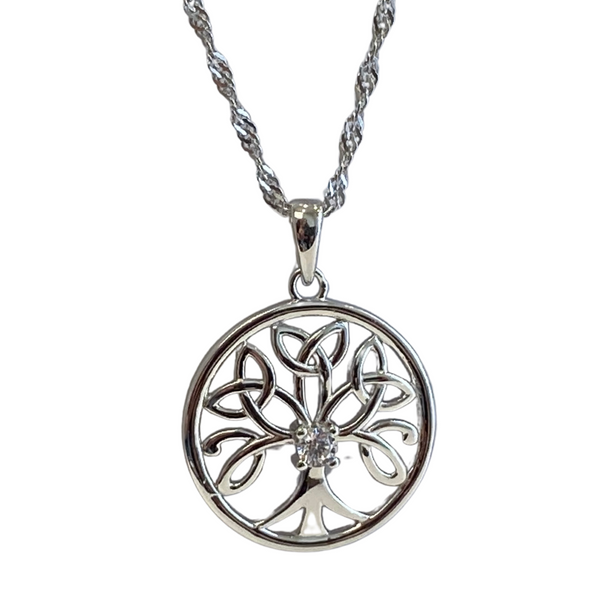 Sterling Silver Celtic Tree Necklace