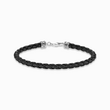 Thomas Sabo Black Leather Bracelet