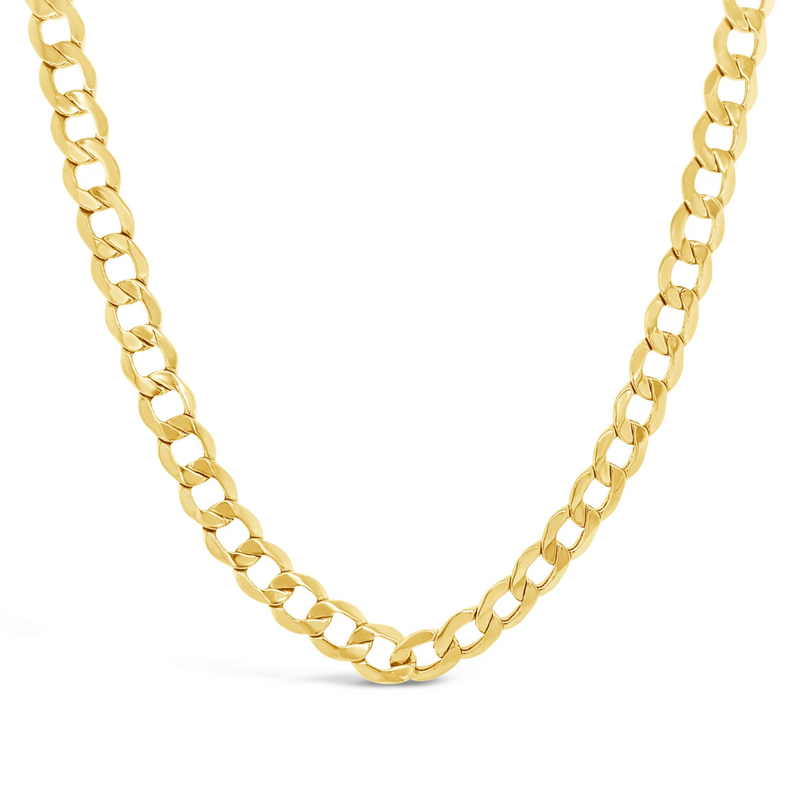 10K Yellow Gold 26" Rounded Curb Link Chain