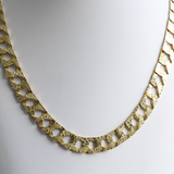 10K Yellow Gold 24" Diamond Cut Fancy Chain